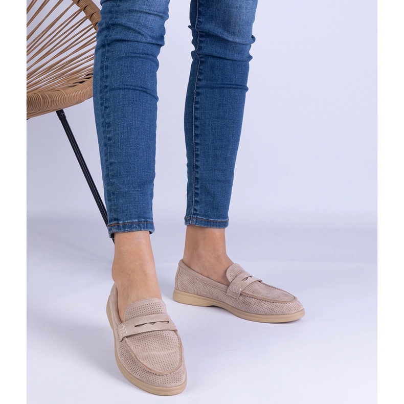 Brown Classic Openwork Loafers az Ekozamszból barna 1