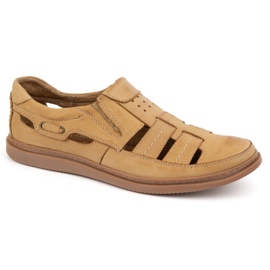 Polbut Nyílt bőr cipő 06 nyári bézsre 1