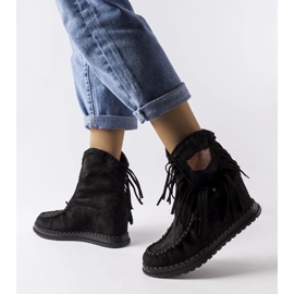 D/CEO A márka fekete csizmái Giudice 1