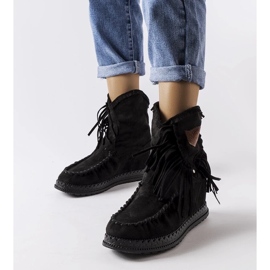 D/CEO A márka fekete csizmái Giudice 2