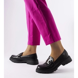 D/CEO Fekete elegáns naplopók strasszokkal a Mories márkától 2