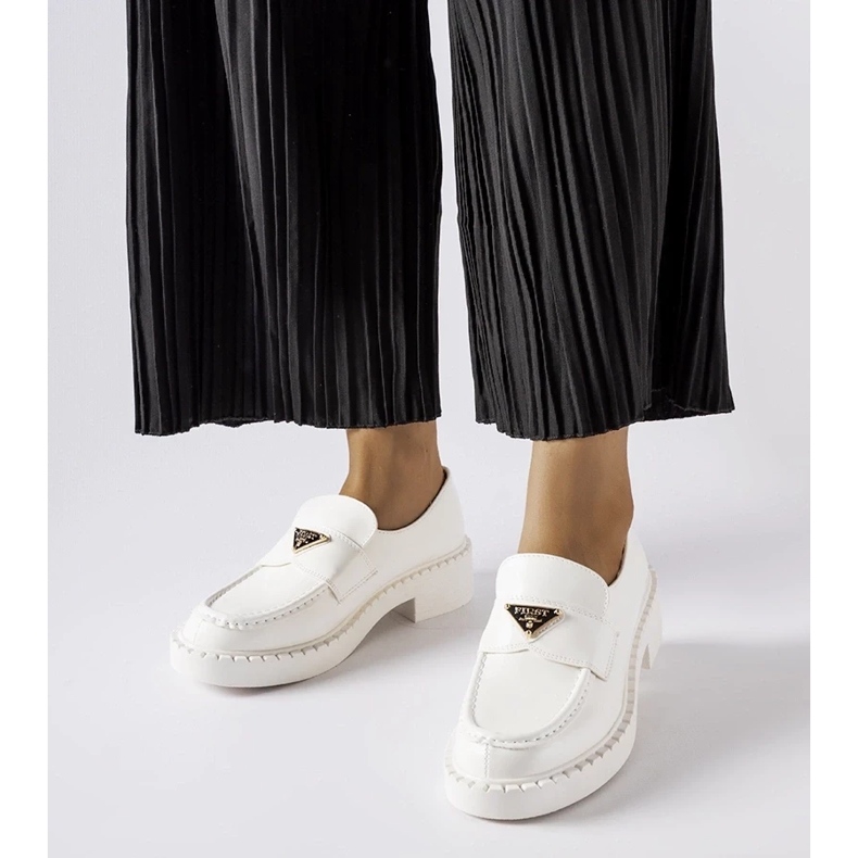 D/CEO Milne fehér női mokaszin 1