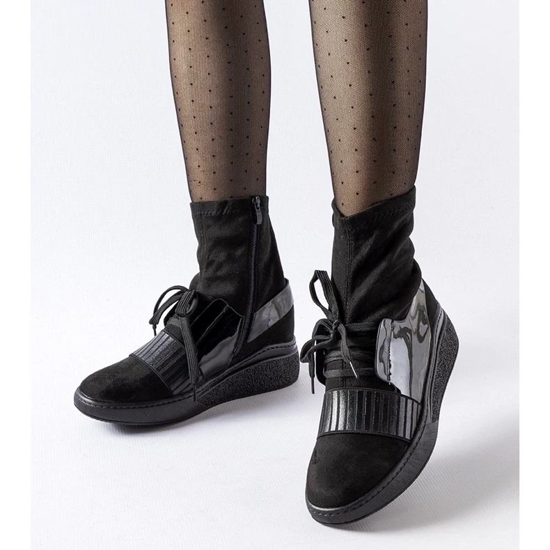 D/CEO Fekete Spoleto ékzoknis bokacsizma 2