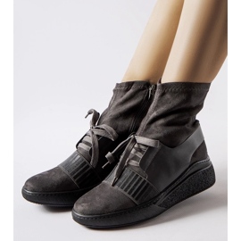 D/CEO Szürke Spoleto zokni ékes bokacsizma 2