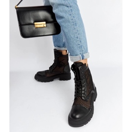 D/CEO Fekete átlátszó Waldeck csizma 2