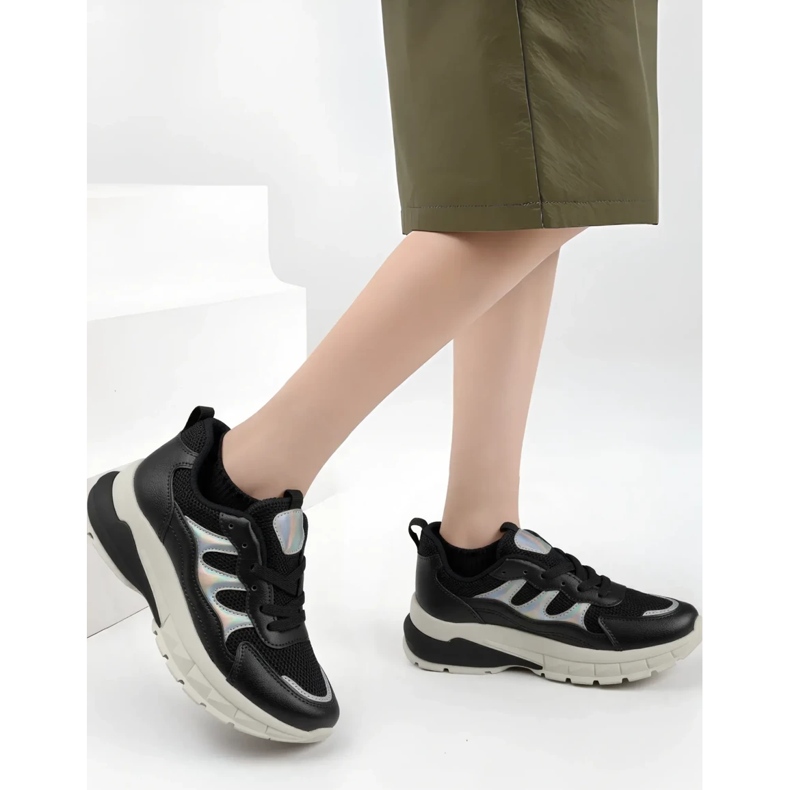 Női neo sport cipők fekete 1