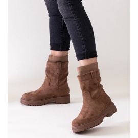 D/CEO Barna bebújós bokacsizma Ralia zoknival 1