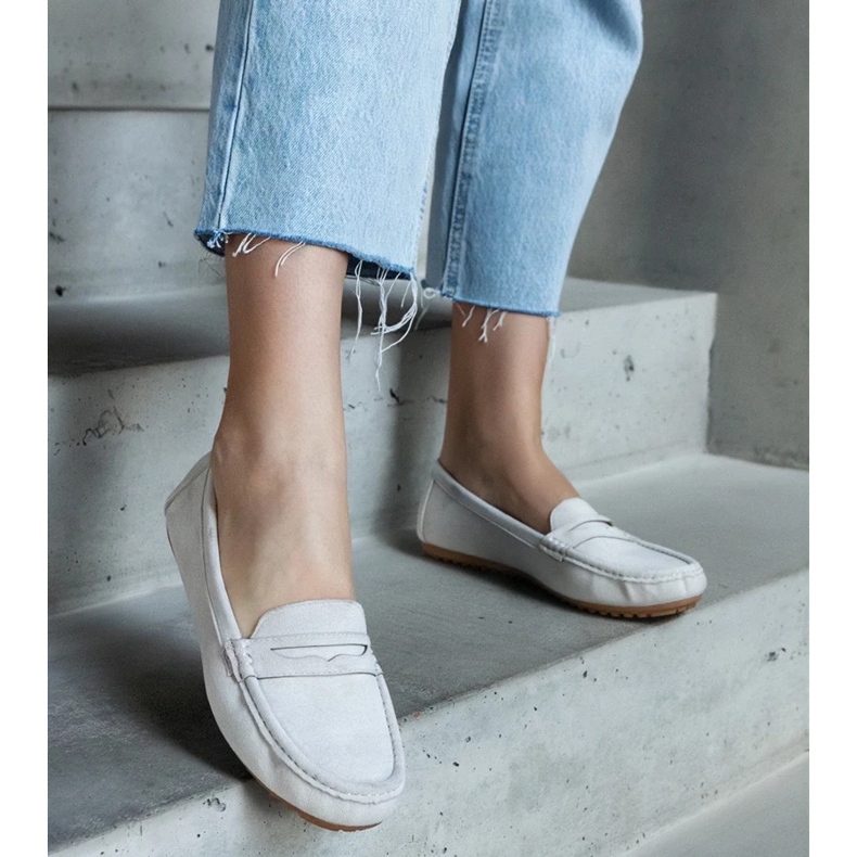 D/CEO Szürke mokaszinok Cellarengo öko-velúrból 2