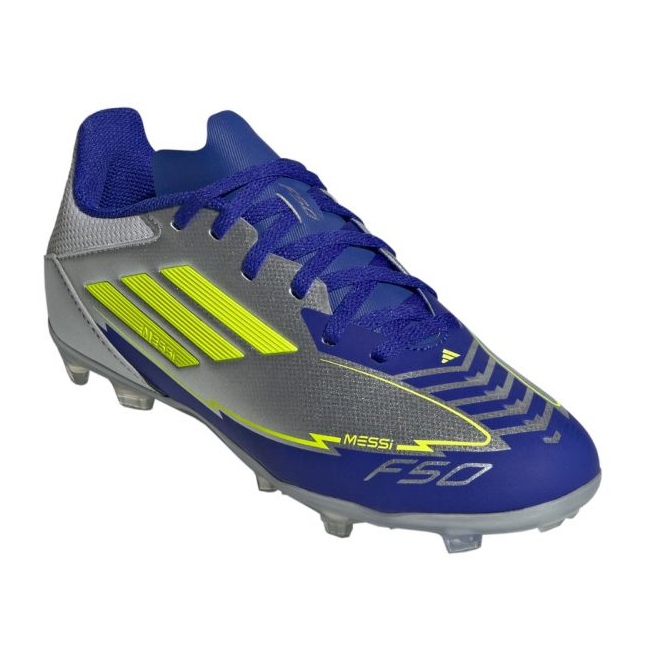 Adidas F50 Liga FG/Mg Messi IH0924 labdarúgó cipő ezüst 1