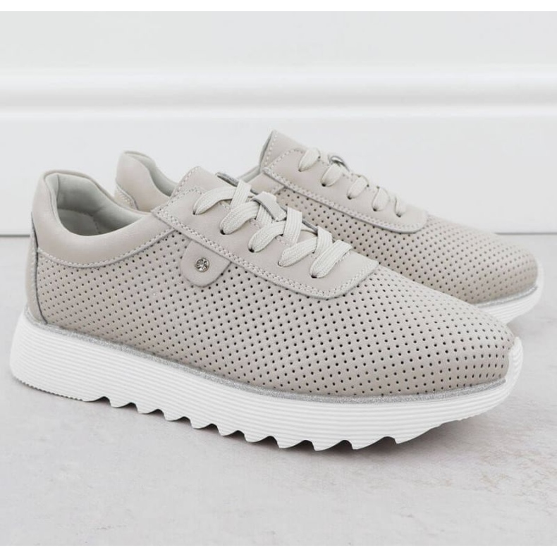 S.Barski Cipő az S. Barski platformon LR51-629 bézs 2