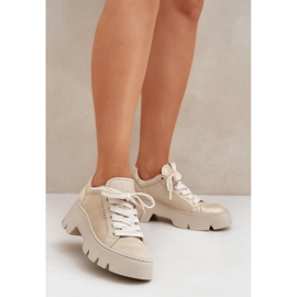 Cipők sportcipő a Chebello platformon 4632 arany aranysárga 2