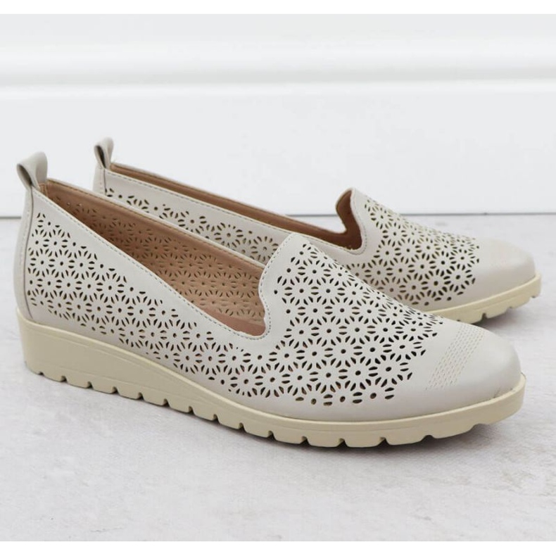 M.Daszyński Cipő az M. Dasyński MR1628-20-ban virágban szürke 2 M.Daszyński Cipő az M. Dasyński MR1628-20-ban virágban szürke 2