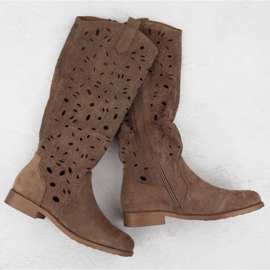 OpenWork Boots Suede S.Barski Hy51-176 barna 1