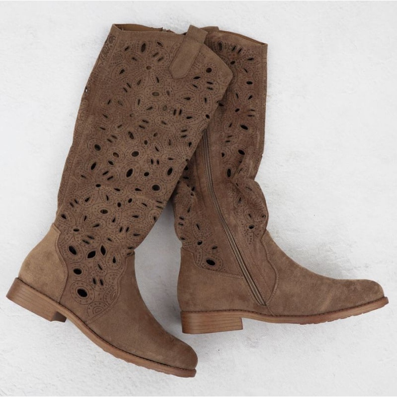 OpenWork Boots Suede S.Barski Hy51-176 barna 1
