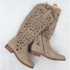 OpenWork Boots Suede S.Barski Hy51-176 barna 1