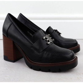 Moccasin cipő a potocki poszton az SZ12403 WOL287 -ben fekete 2