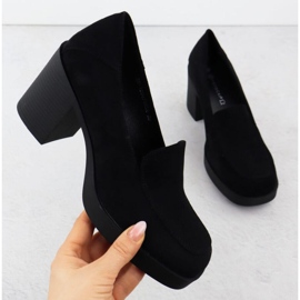 Potocki kiemelő cipő az SZ12547 WOL288A -ban fekete 1