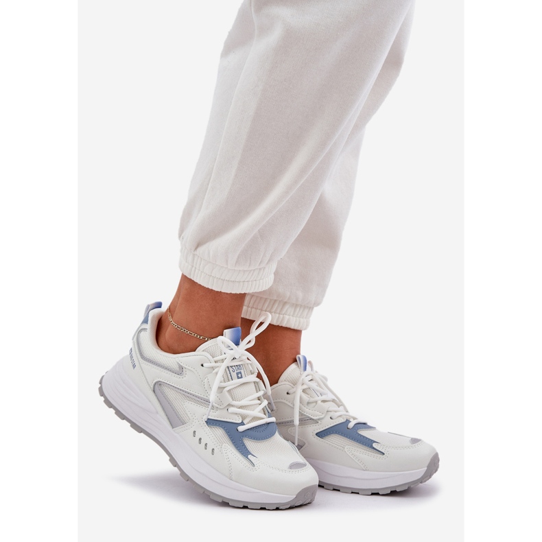 Big Star Női sportcipő nagy csillag nn274a094 hi-poly rendszer fehér-kék rendszer 1