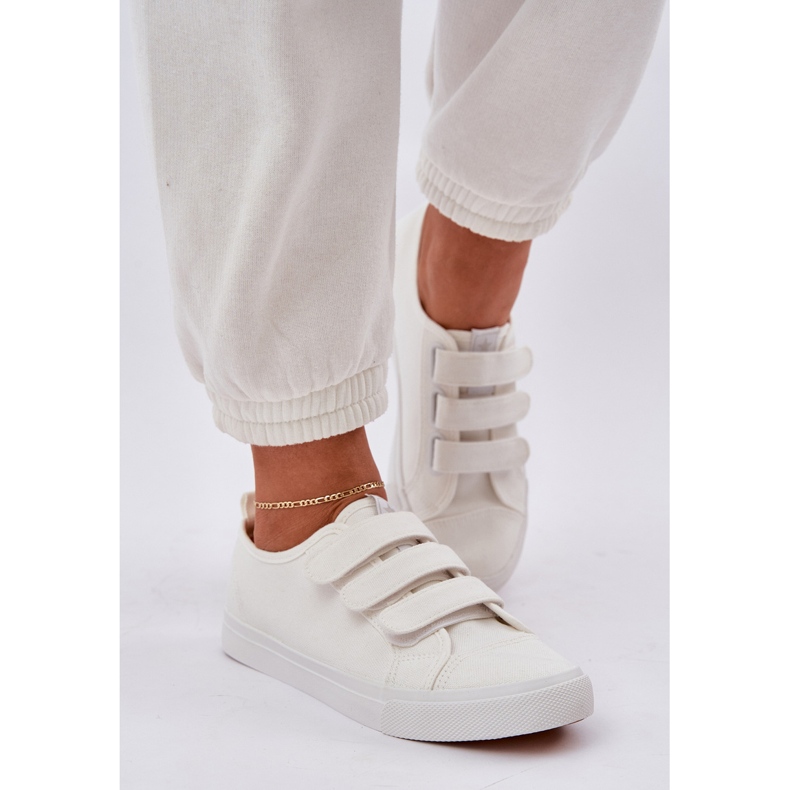 Ifjúsági alacsony tépőzáras cipők fehér 1 Ifjúsági alacsony tépőzáras cipők fehér 1