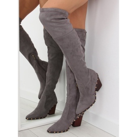 Szürke Over-boots magassarkú 9125 D.GRAY 1 Szürke Over-boots magassarkú 9125 D.GRAY 1