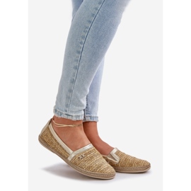 Elegáns bőr espadrilles Zazoo 10178 bézs és arany zsinórral 1 Elegáns bőr espadrilles Zazoo 10178 bézs és arany zsinórral 1