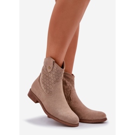 S.Barski Nyílt munkás lapos sarok bézs 1