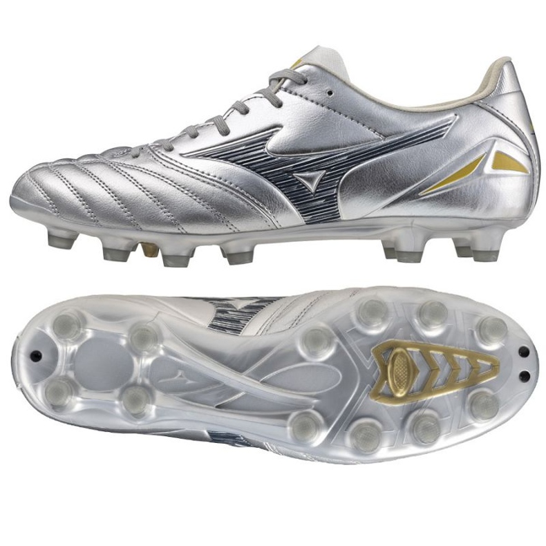 Mizuno Morelia Neo IV Pro Mg P1GA253404 Football cipő ezüst 1