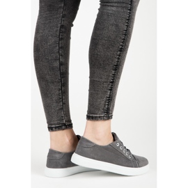 Áttört tornacipő szürke 2