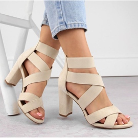 EVento W EVE443B sarkú szandál, bézs 1