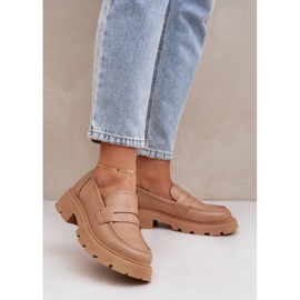 Női cipők öko bőr bézs 2