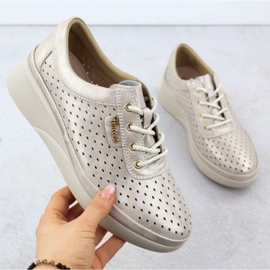 Vinceza Openwork Sports Shoes 7890 Zlotys aranysárga 1