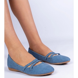 Kék női ballerinák, amelyek Matt Eco -Átteremtnek 1 Kék női ballerinák, amelyek Matt Eco -Átteremtnek 1