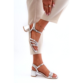 Női öko -ház szandál Sergio Leone SK046 Ezüst talpbetét 3