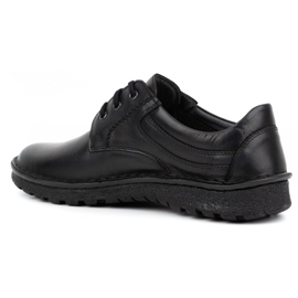 Kampol Klasszikus férfi cipő 15KAM, fekete bőr 1