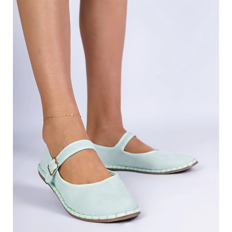 Zöld női ballerinák kapocs 1