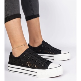 Fekete nyitott női cipők 1 Fekete nyitott női cipők 1