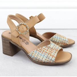 M. DASZYŃSKI Női szandál a bézs zsinór oszlopán M. Dasyński MR24125-4 2 M. DASZYŃSKI Női szandál a bézs zsinór oszlopán M. Dasyński MR24125-4 2