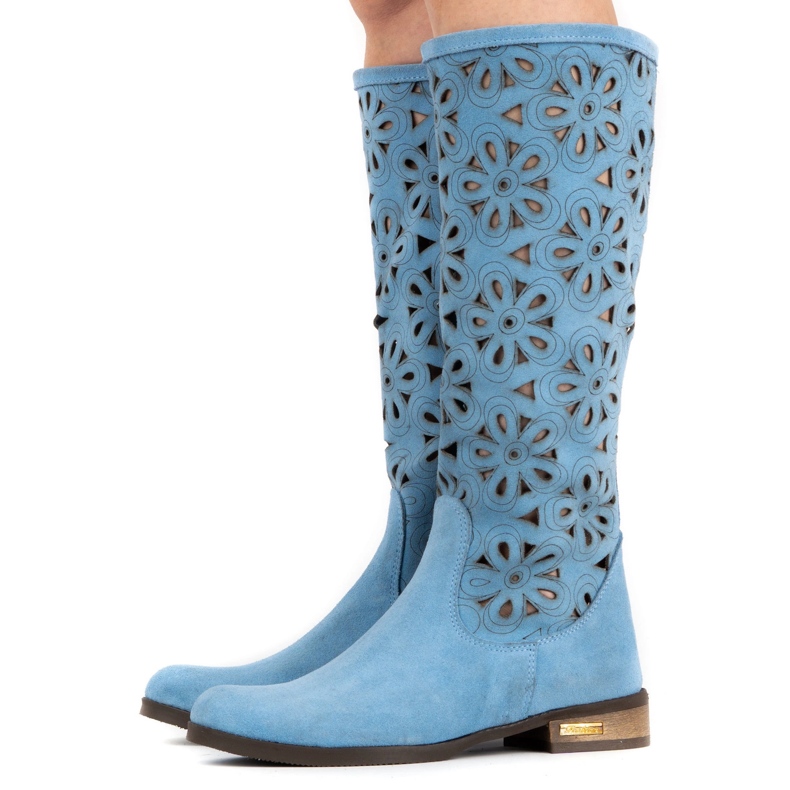 Olivier Női kék áttört csizma 2