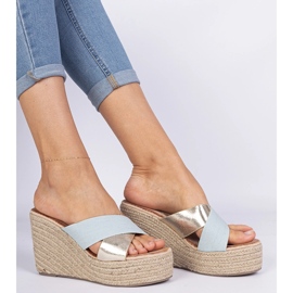 Espadrilles ékekhez kék 1