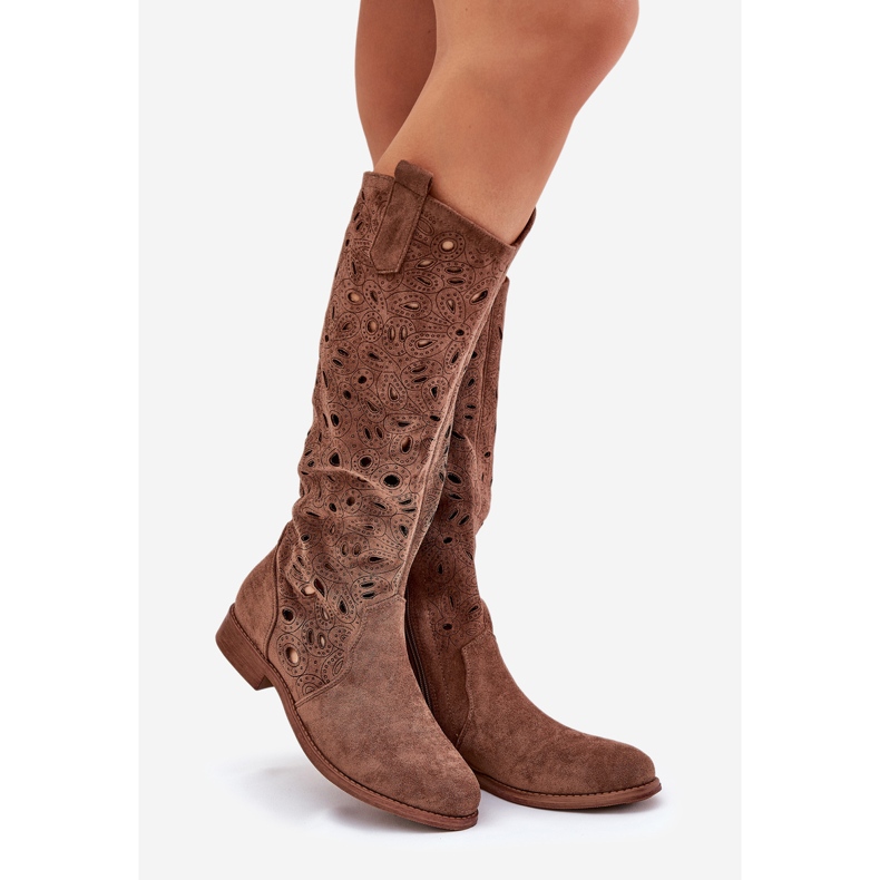 S.Barski Nyílt, lapos sarkú sarkú hy51-176 barna 1