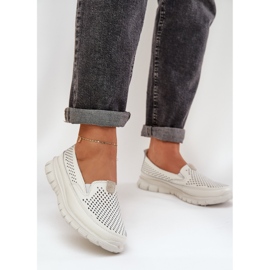 Evento Világos bőr nyitott lokkok 24pb18-6870 fehér 2