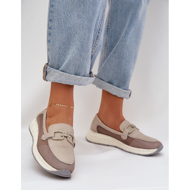 S.Barski Női bőrgyűjtők D &amp; A TW210 szürke 2