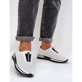 S.Barski Slocked női cipő természetes bőrből, S. Barski LR51-672 fehér 2