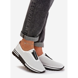 S.Barski Slocked női cipő természetes bőrből, S. Barski LR51-672 fehér 1