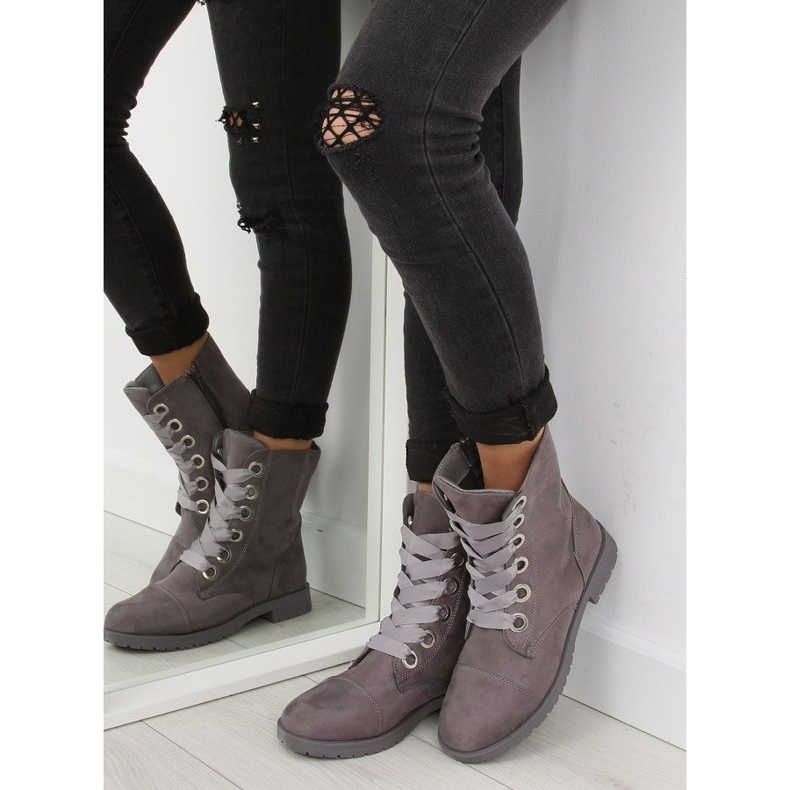 Szürke AB-8 szürke munkáscsizma 2