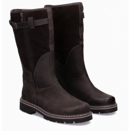 Tartós taktikai csizma-myśliwskie bőr Bariibal Pollonus Brown 6-0104-001 barna barna 1