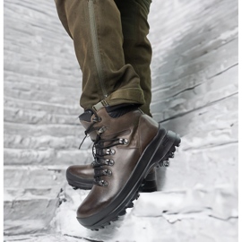 Pollonus Trekking cipő, bőr taktikai mézes polonus 6-0126-002 barna bölény 2