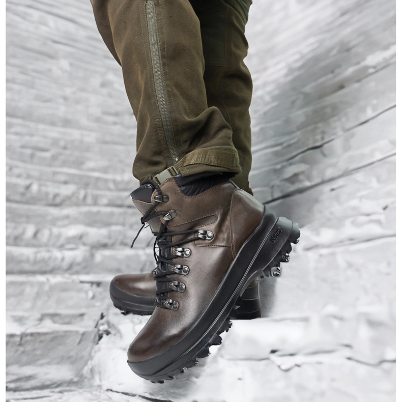 Pollonus Trekking cipő, bőr taktikai mézes polonus 6-0126-002 barna bölény 2