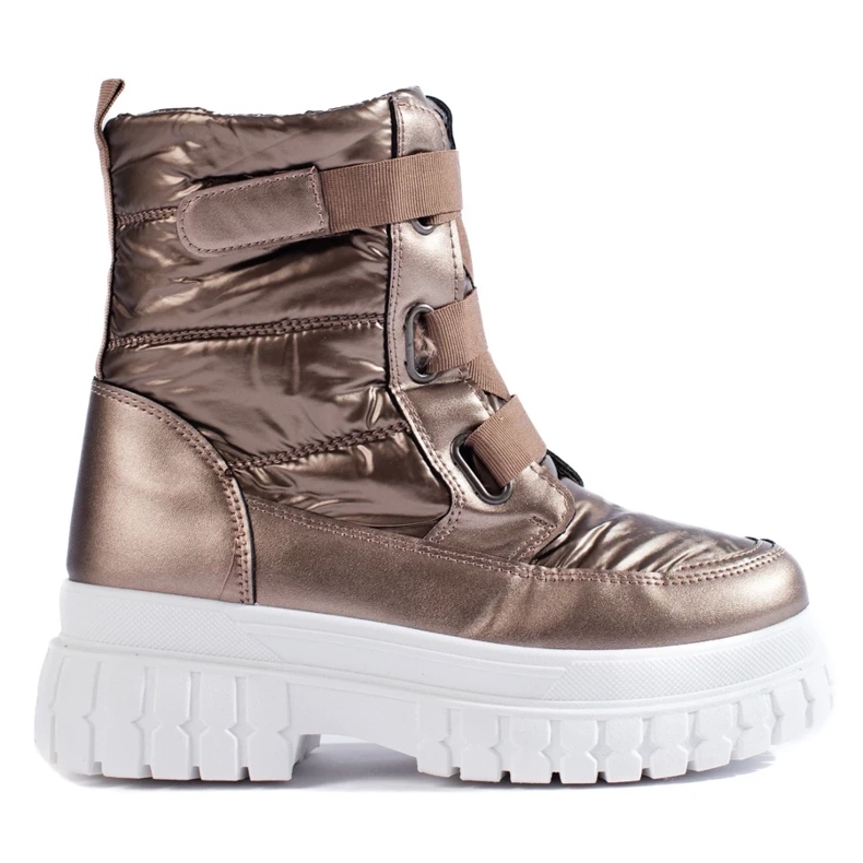 Barna női hócsizma tépőzárral 2