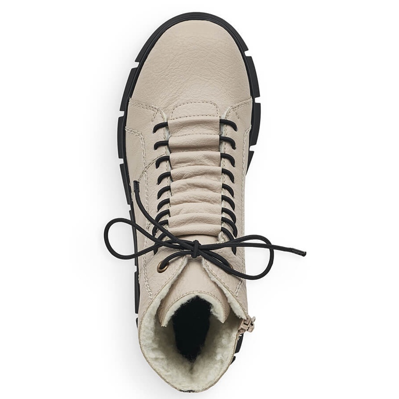 Női bézs színű hőszigetelt csizma Rieker X3428-60 1